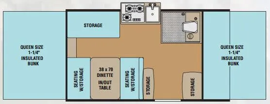 Coachmen Clipper Sport 105 ST floor plan