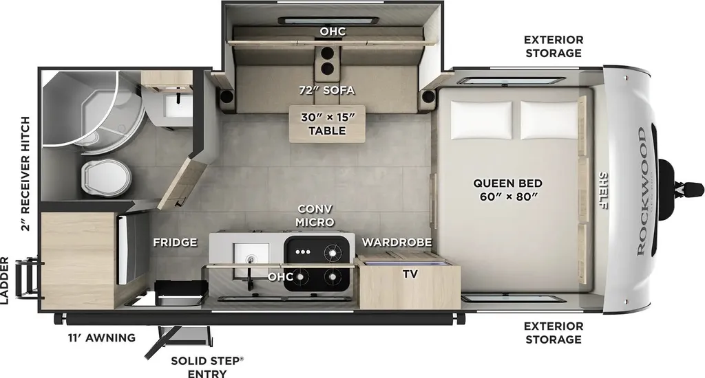 2026 Forest River GEO PRO G19FBS floor plan
