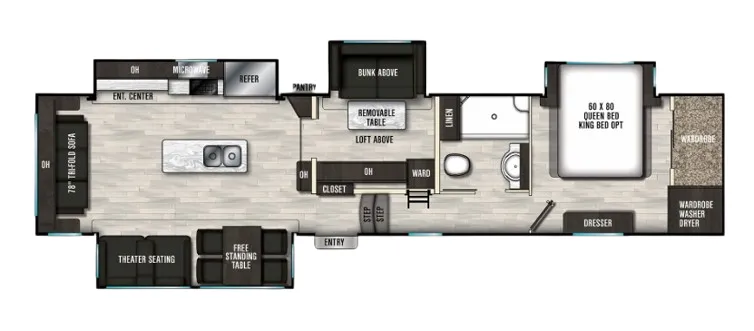 Coachmen Brookstone 398MBL floor plan