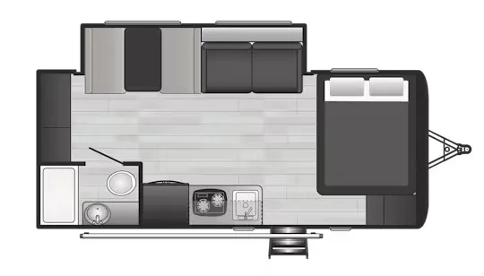 Keystone Hideout 186SS floor plan