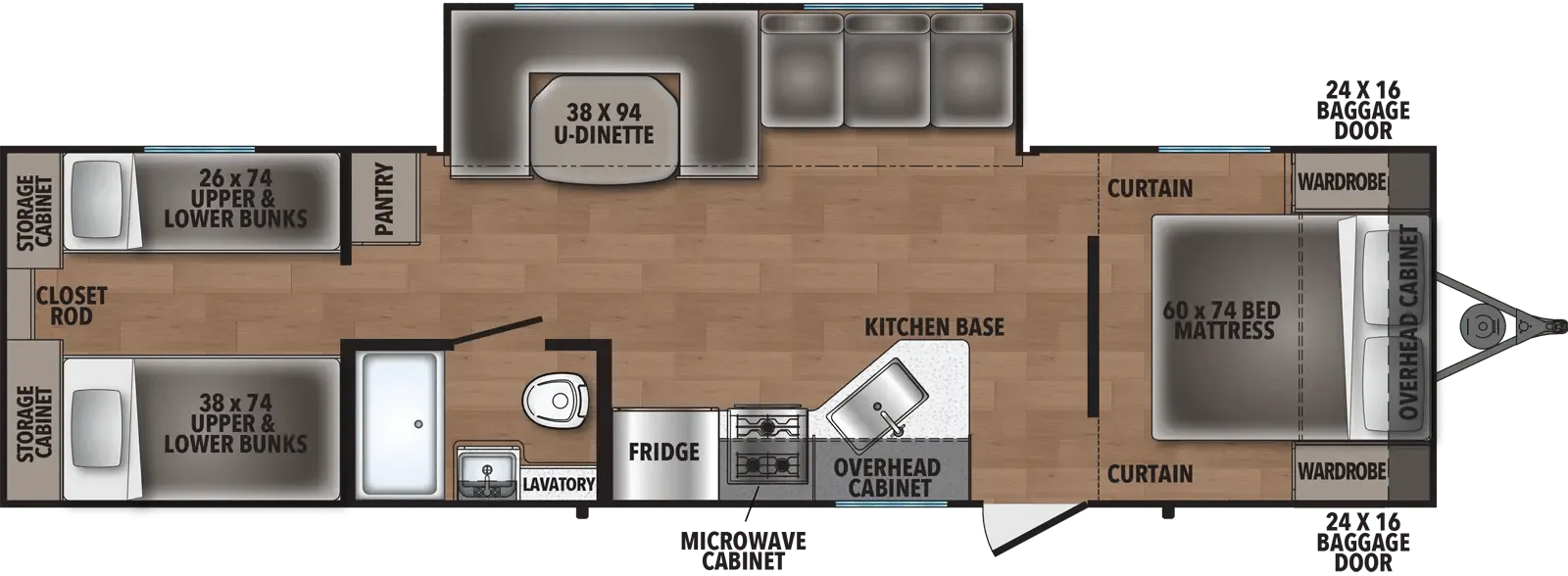 Shasta Shasta I-5 Edition & Compact 530QB floor plan