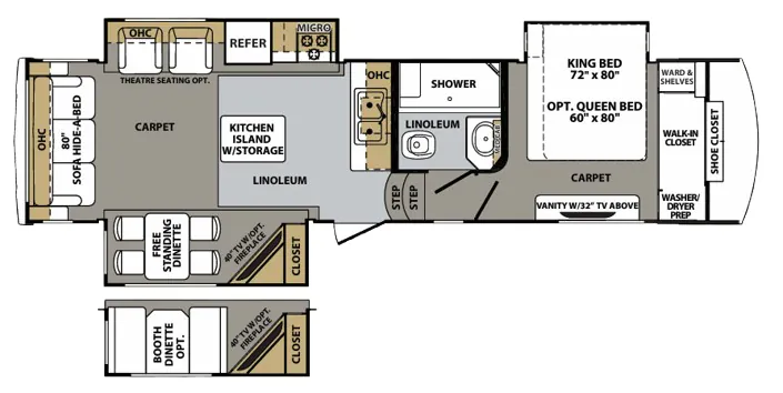 Forest River Cardinal 3030RS floor plan