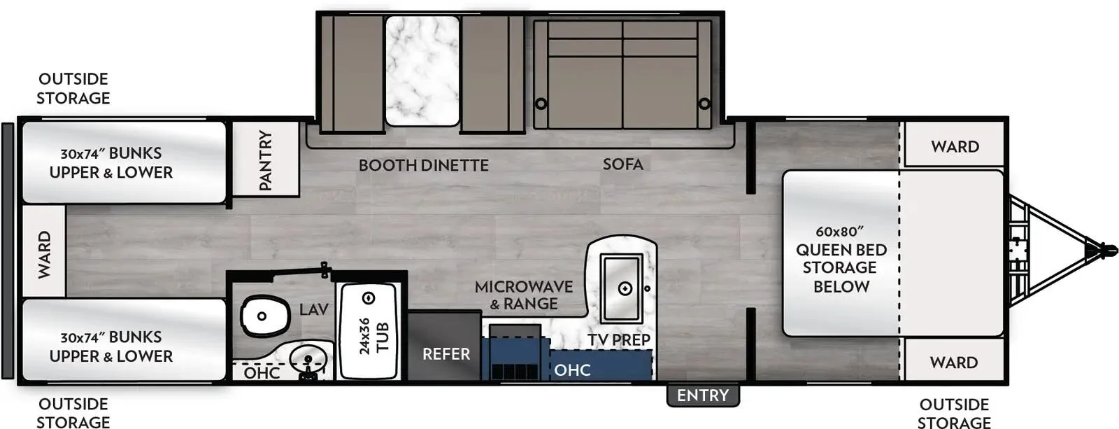Coachmen Apex Ultra-Lite X 29BHX floor plan