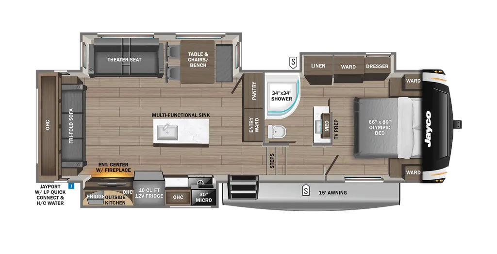 2026 Jayco Eagle HT 28CRT floor plan