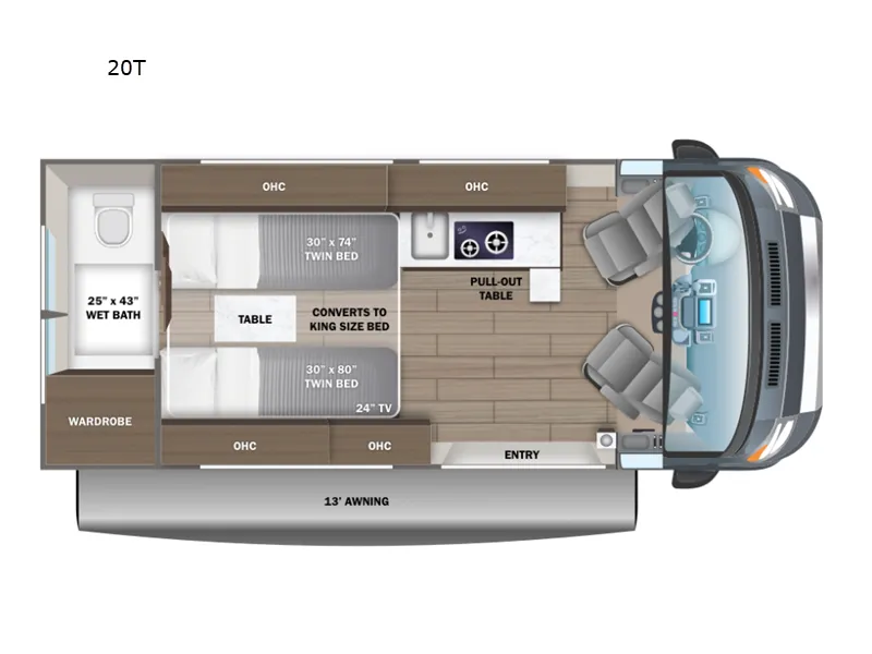 2026 Entegra Coach Ethos 20T floor plan