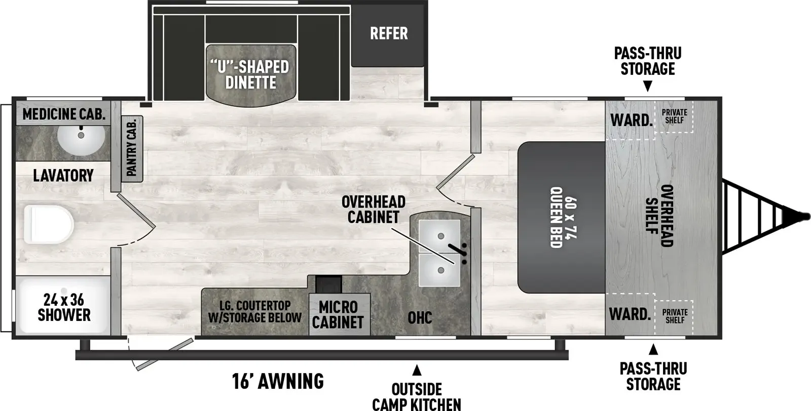 2024 Coachmen Clipper 5K Series 251RBS - Floor plan