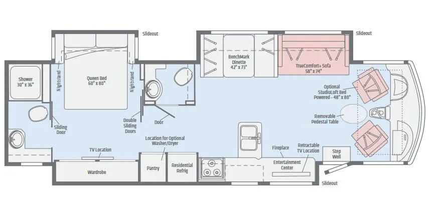 Winnebago Adventurer 36Z floor plan