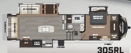 Keystone Montana High Country 305RL floor plan
