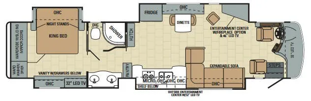Entegra Coach Aspire 42DEQ floor plan