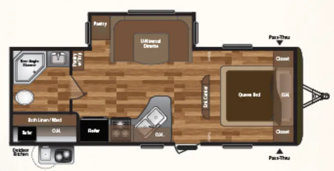 Keystone Hideout 22KBSWE exterior