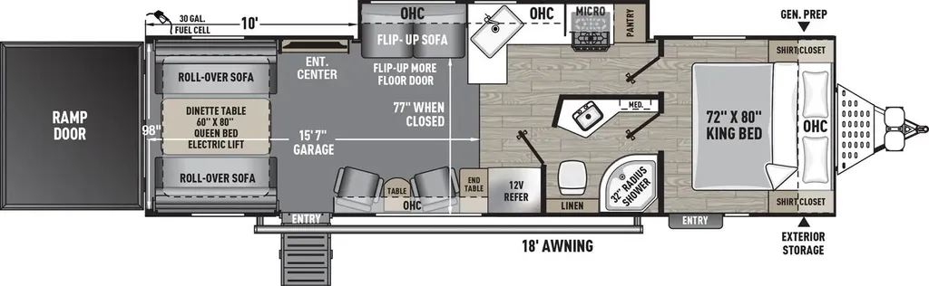 2025 Coachmen Adrenaline 29SS floor plan