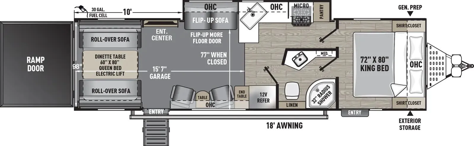 Coachmen Adrenaline 29SS floor plan