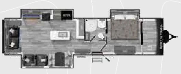 2023 Heartland North Trail 33RETS — Floor plan