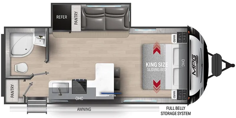2024 Cruiser RV MPG MPG 2100RB floor plan