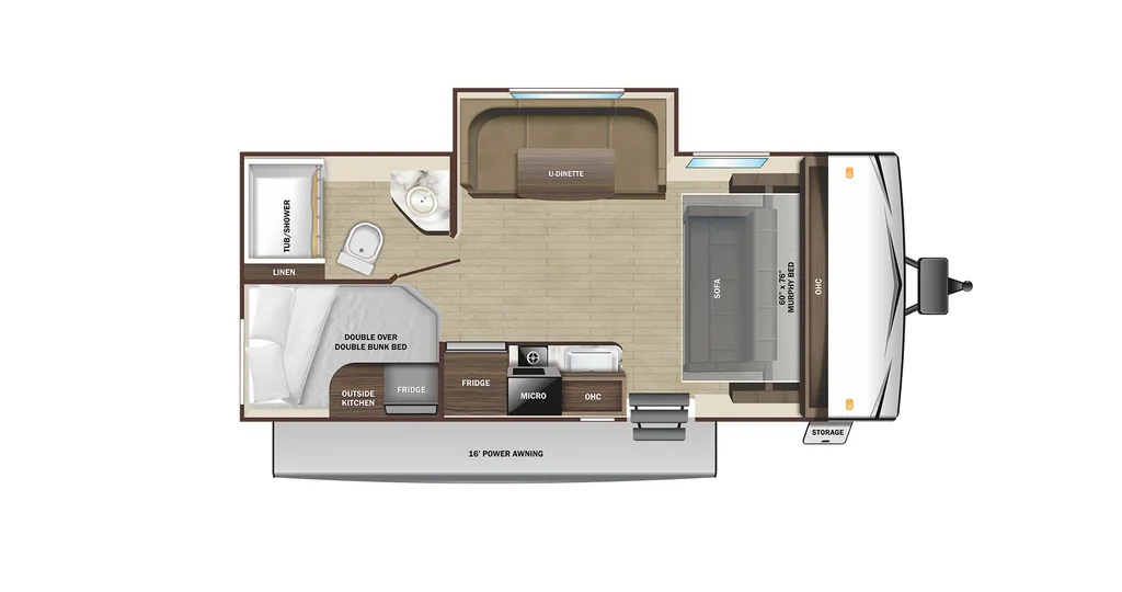 2026 Highland Ridge Open Range Conventional 188BHS floor plan