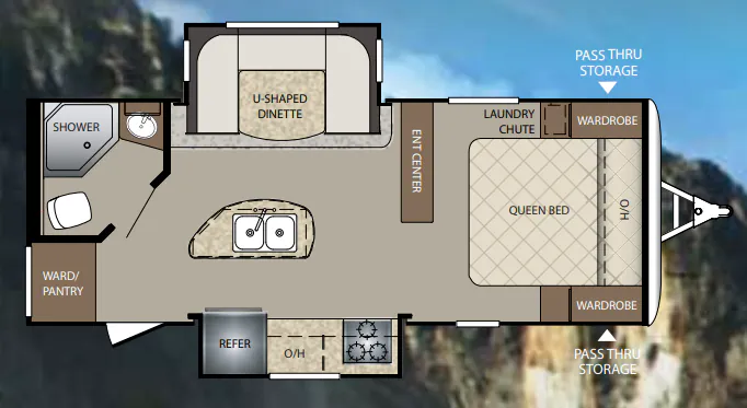 Keystone Bullet 220RBI floor plan