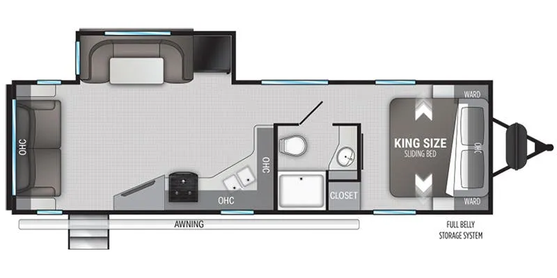 Cruiser RV Radiance R-28RS floor plan