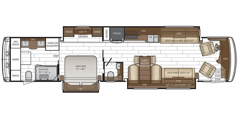 Newmar Dutch Star 4370 floor plan