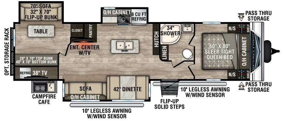 Venture RV SportTrek ST327VIK floor plan