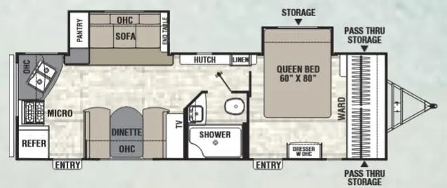 Coachmen Freedom Express Liberty Edition 276 RKDSLE floor plan