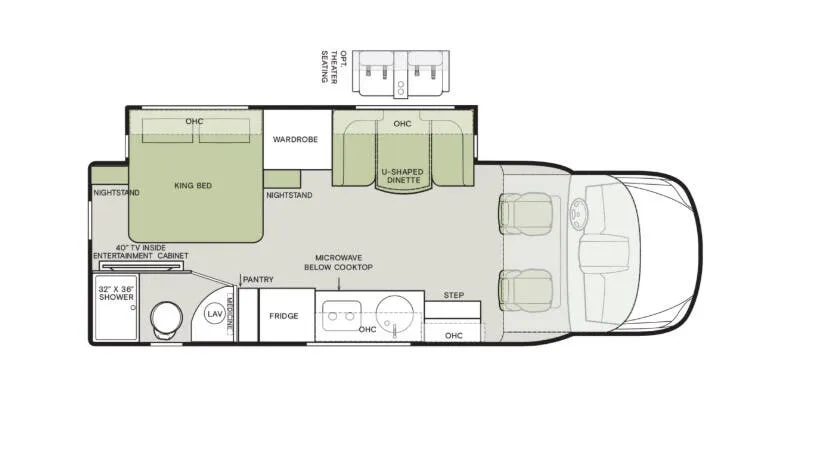 2026 Tiffin Wayfarer 25 XPW - Floor plan