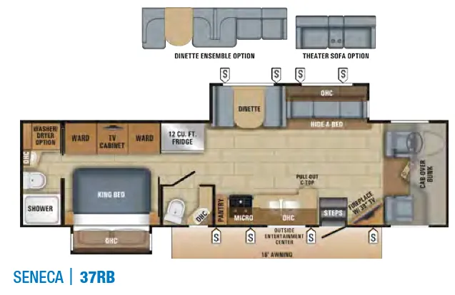 Jayco Seneca 37RB floor plan
