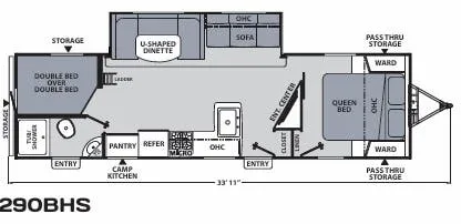 Coachmen Apex Ultra-Lite 290BHS floor plan