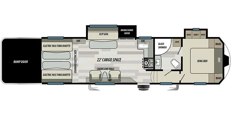 Forest River Stealth SA3421G floor plan