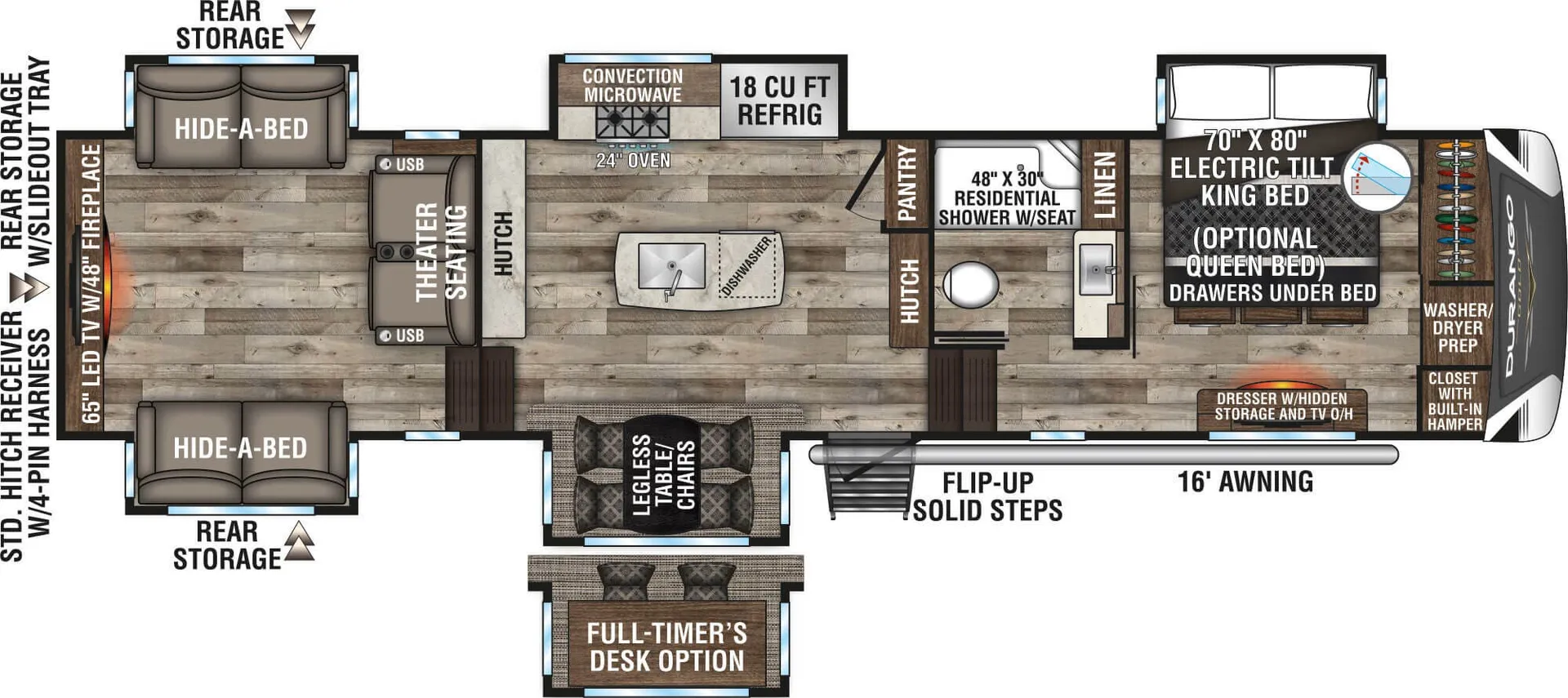 K-Z Durango Gold G381REF floor plan