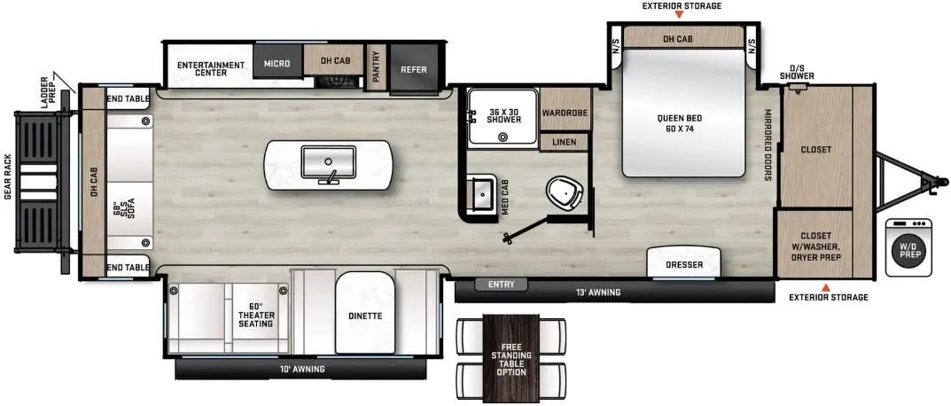 Coachmen Catalina Legacy Edition 313RLTS floor plan