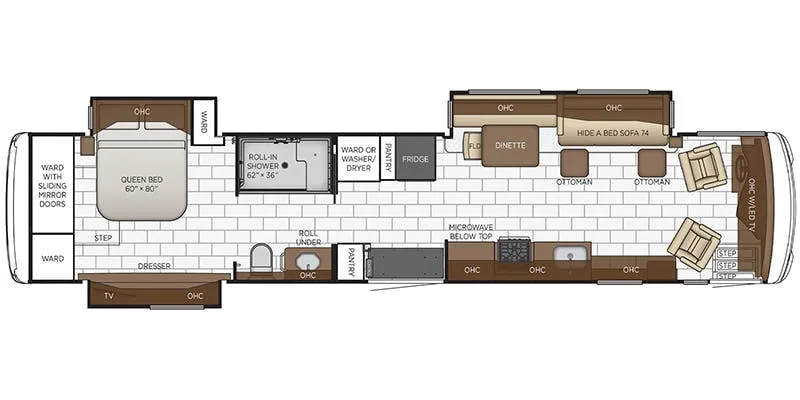 Newmar Ventana 4311 floor plan