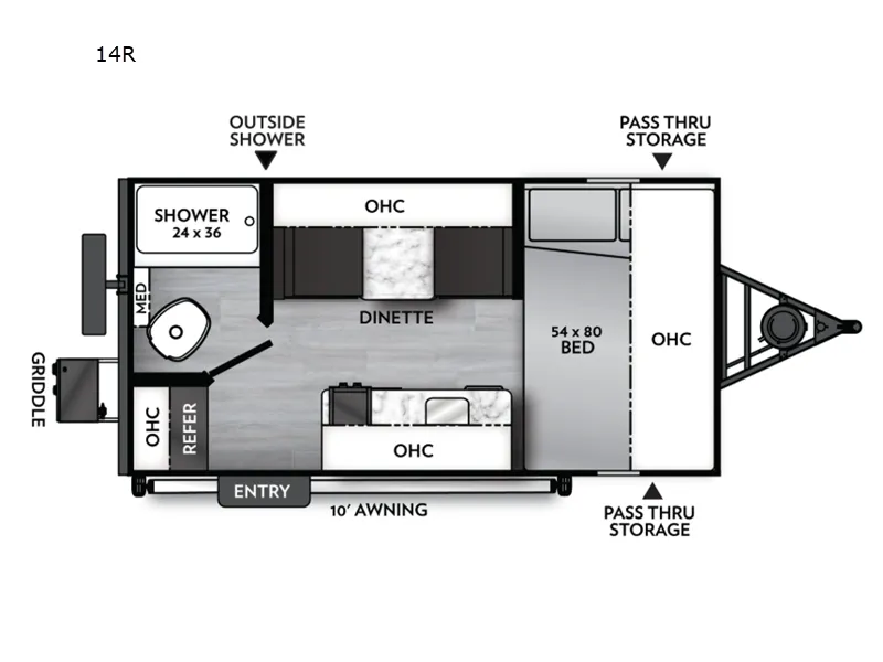 2027 Coachmen Remote 14R floor plan