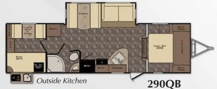 CrossRoads Sunset Trail Super Lite 290QB floor plan