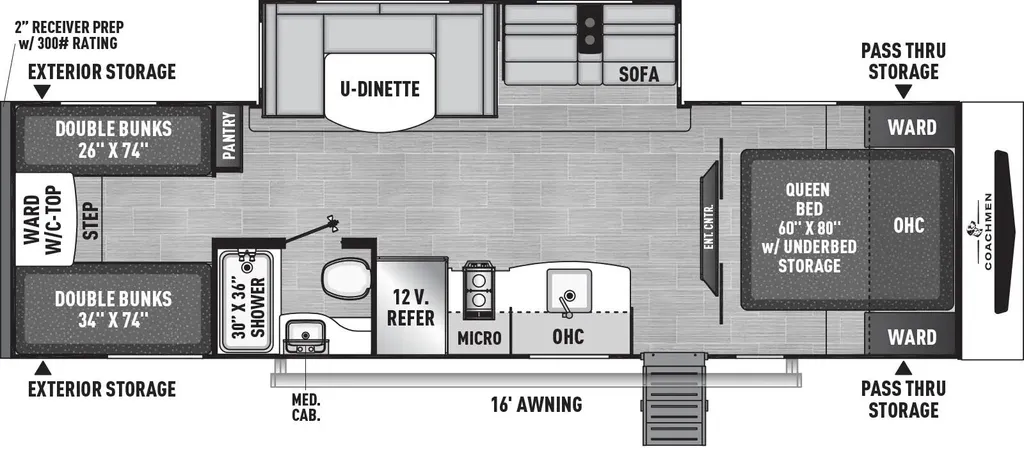 2026 Coachmen Freedom Express Select 29SE floor plan