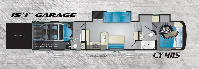 Heartland Cyclone 4115 floor plan