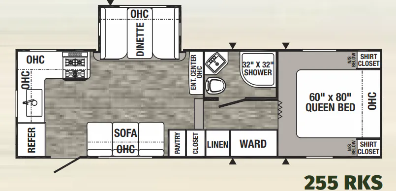 Palomino Puma 255RKS floor plan