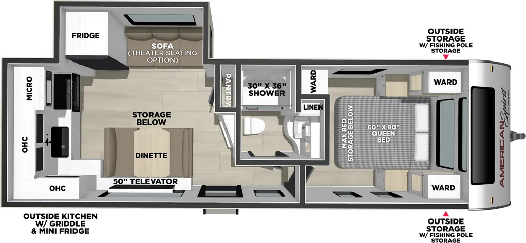2027 Coachmen American Spirit 2560RK floor plan