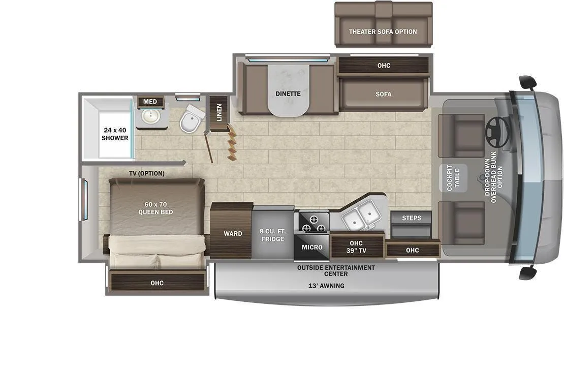Entegra Coach Vision 26X floor plan