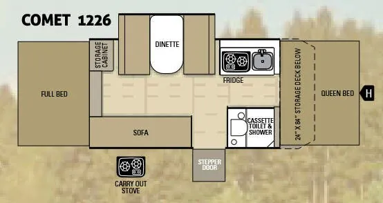 Starcraft Comet 1226 floor plan