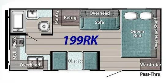 Gulf Stream Yellowstone Classic 199RK floor plan