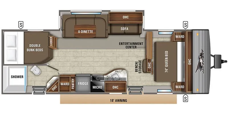 2019 Jayco Jay Flight 28BHBE floor plan
