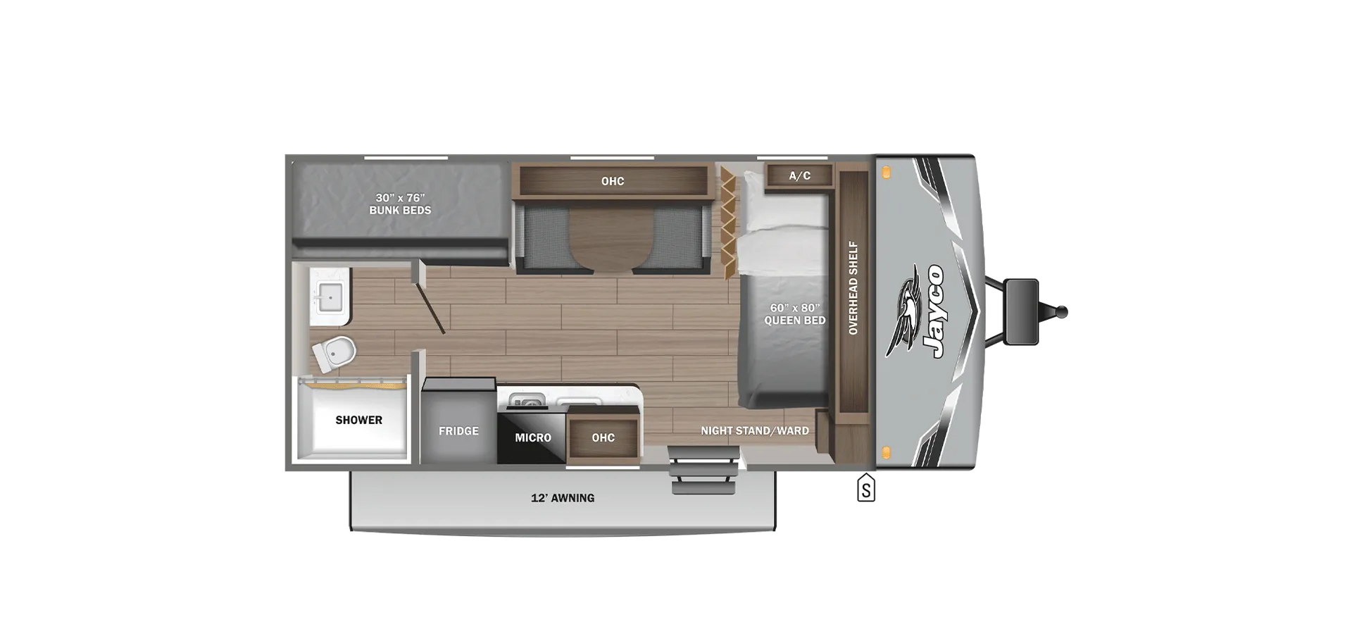 2027 Jayco Jay Flight SLX 175BHW - Floor plan