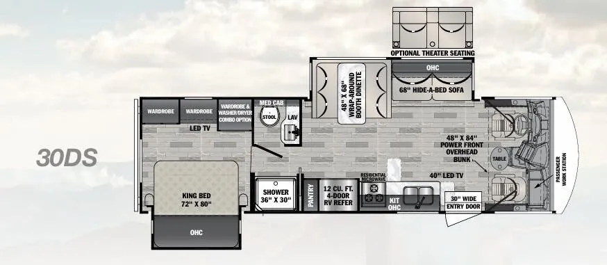Forest River FR3 FR3 30DS floor plan