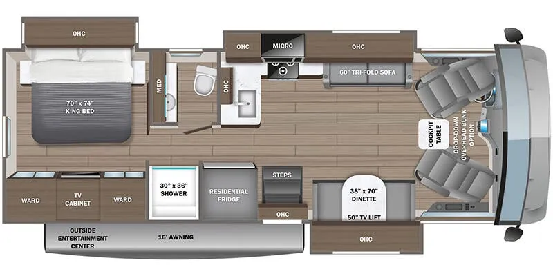 2025 Jayco Precept 31UL - Floor plan