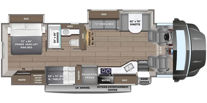 2024 Entegra Coach Accolade 37L floor plan