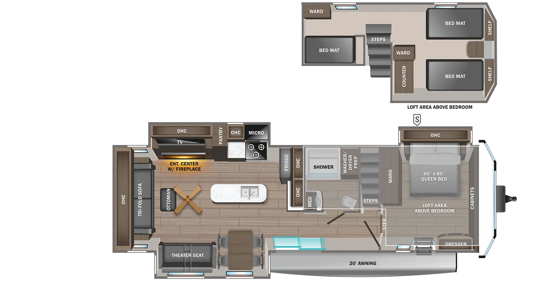 Jayco Jay Flight Bungalow 40DLFT floor plan