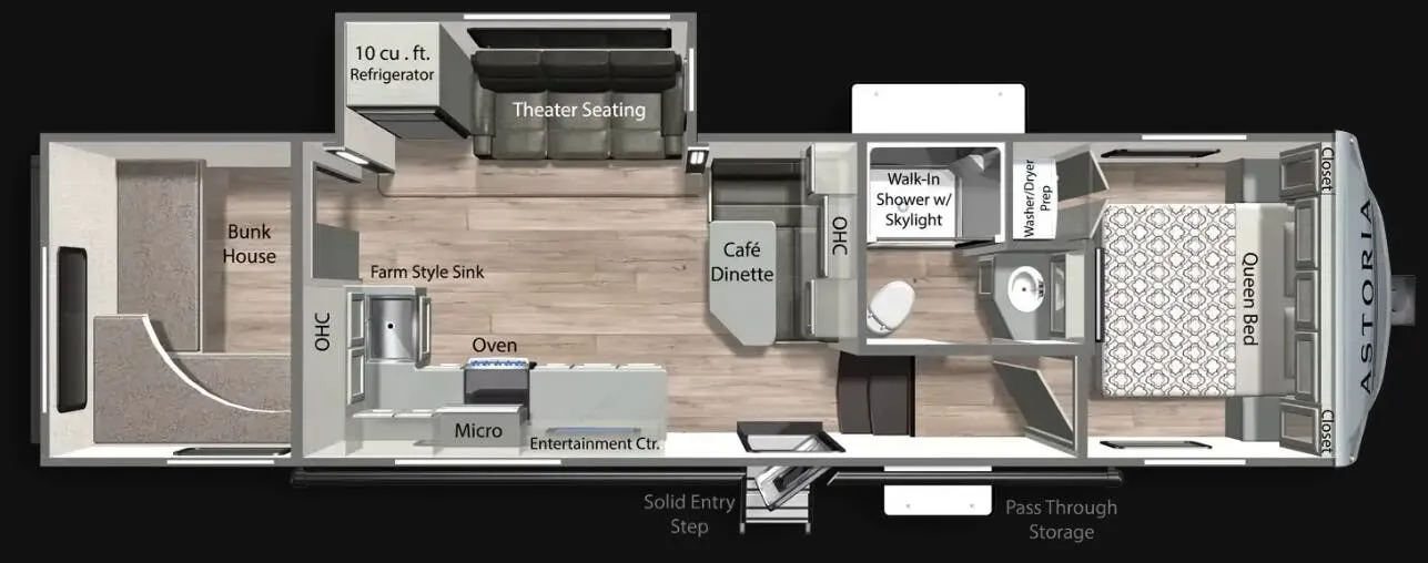 2026 Dutchmen Astoria 298BH - Floor plan
