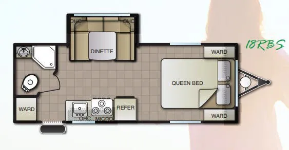 Pacific Coachworks Econ 18RBS floor plan