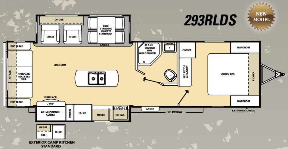 Coachmen Catalina 293RLDS floor plan