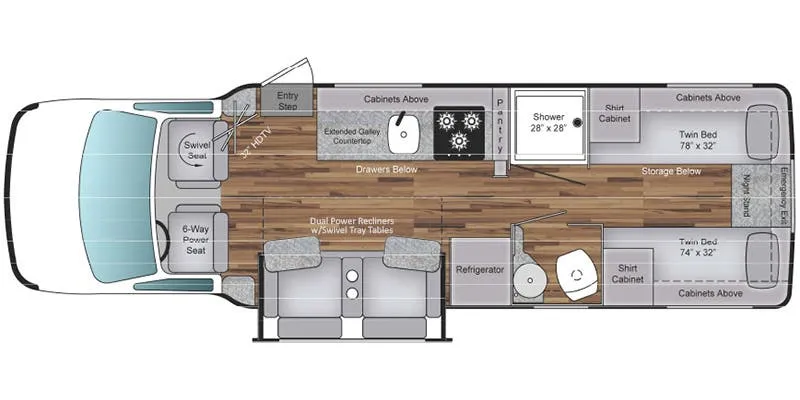 Coach House Platinum IV 271 FR floor plan